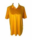 Under Armour Men’s Shirt Orange Heat Gear Short Sleeve Golf Polo Size Medium