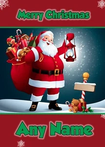 PERSONALISED CHRISTMAS CARD CHILDREN GIRLS BOYS SON NEPHEW GRANDSON FRIEND - Picture 1 of 1