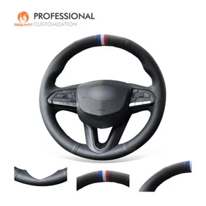 MEWANT DIY Real Leather Steering Wheel Cover for Cadillac CT4 2020-2023 CT5 XT4 - Imagen 1 de 11