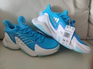 Adidas Mahomes 1 Impact FLX size 10 Shoes Blue Rush Silver White UNC HQ7167 Turf - Picture 1 of 12