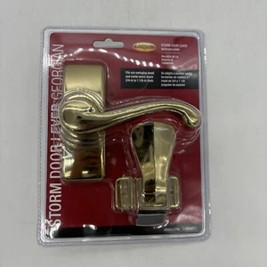 Larson Georgian Brass Lever Storm Door Latch CH3010701 Larson CH3010701 - Picture 1 of 1