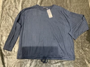 Marks And Spencer Ladies Top BNWT Size 14, Long Sleeve, Navy Colour