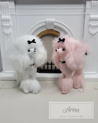 Perro caniche miniatura escala 1/6 para Barbie, Fashion Royalty, muñeca Poppy Parker. Foto 1 de 4