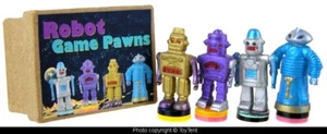 miniature Robot game pieces playing pawns in box - Picture 1 of 5