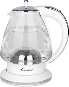 Capresso H2O Glass 48-oz White Electric Kettle - Picture 1 of 7