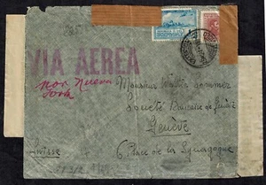 WWII Triple Censor Cover Bermuda, Trinidad, & Germany Censor Tape VERY RARE - Picture 1 of 2