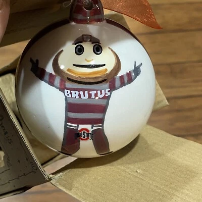 Ohio State Buckeyes Adorno de Navidad Brutus College Regalo Redondo Glory Haus Foto 1 de 4
