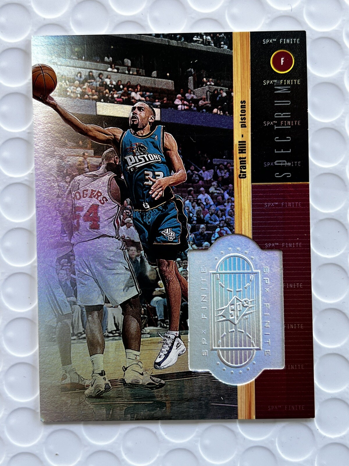 1998 SPx Finite Spectrum Grant Hill Spectrum /350 #77 Detroit Pistons NR!