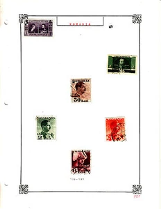 ROMANIA Old Stamps Roumanie vieux timbres sur feuiles d'albums lot 426 - Imagen 1 de 1