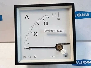 Amperímetro TIPO NW96 AC 0-100 A CAT III 300V 96x96 50/5A 96x96 mm - Imagen 1 de 5