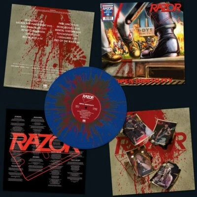 Razor OPEN HOSTILITY sacrifice slayer death metal thrash sodom SOD DRI punk LP - Image 1 of 2