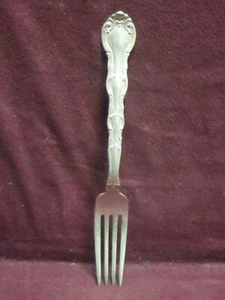 Sterling Alvin  FRENCH SCROLL DINNER FORK 7 7/8" 60 grams  No Monogram - Picture 1 of 5