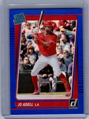 2021 Donruss #33 Jo Adell Rookie RC Los Angeles Angels - Image 1 of 2