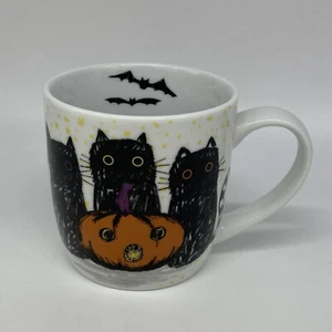 Rarissima tazza pipistrelli Jack-O'-Lantern cucina Stonewall usata in ottime condizioni - Foto 1 di 6