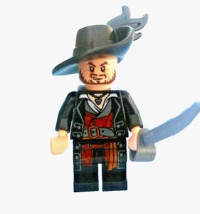 LEGO Hector Barbossa Minifigure Musketeer Sword Pirates of the Caribbean RARE!! - Picture 1 of 3