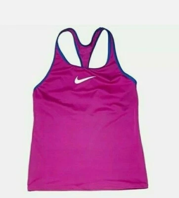 Nike Niños Racerback Tankini Top Púrpura Vivo Jóvenes Niñas Traje de Baño Talla M ZP-3639 Foto 1 de 3