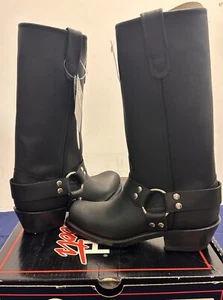 Bota de Motocicleta Doble H Urbana Negra Rara Cuero #5008 RARA Hecha en EE. UU. MUJERES 6,0 M - Imagen 1 de 5