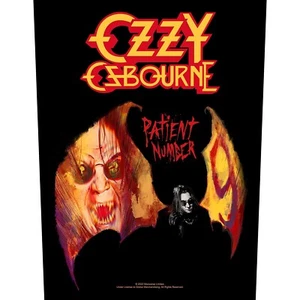OZZY OSBOURNE PATIENT NO.9 LARGE SIZE 29cm x 36cm SEW ON BACK PATCH OFFICIAL - Picture 1 of 6
