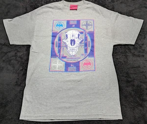 Mishka NYC Large Graphic Skull Tee Cyberpunk OOP grau Streetwear T-Shirt - Bild 1 von 5