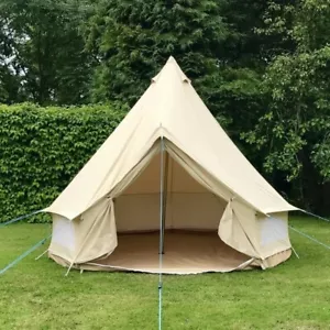 3m Bell Tent 285gsm 100% Natural Canvas - Picture 1 of 19