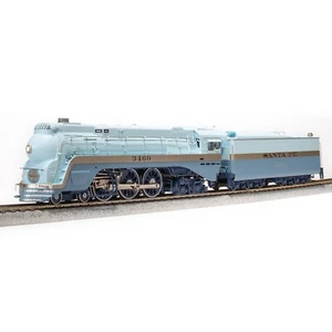 Broadway Ltd Brass Hybrid Santa Fe "Blue Goose" 4-6-4 Hudson DCC/Sound/Smoke NIB - Picture 1 of 4