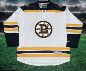 Boston Bruins Reebok autentica maglia hockey taglia 2XL usata bianca - Foto 1 di 12
