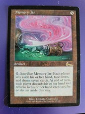 MTG Memory Jar, Rare, artifact, Urza's Legacy,  played