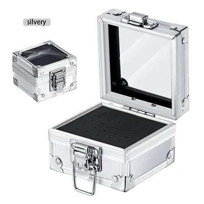 1 pieza Vacía 25 Agujeros Brocas para Uñas Soporte Organizador Caja de Almacenamiento Contenedor para Uñas Foto 1 de 4