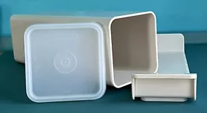 Tupperware Cheese Keeper Container #1696-6 USA Set of 3, A-43 - Picture 1 of 11
