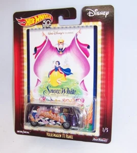 1:64 HOT WHEELS POP CULTURE DISNEY SNOW WHITE VW VOLKSWAGEN T1 PANEL VAN BUS NIP - Picture 1 of 2