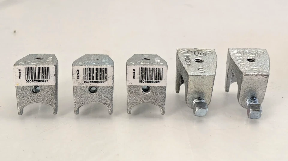 5PK Hubbell Raco 1 in. Steel Beam Clamp Jaw with 27/32 in. Inside Opening 2524-B - Image 1 of 3