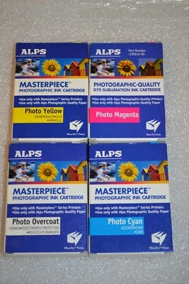 Lot of (4) ALPS INK PHOTO CMYK OEM  - For Alps Printers New And Used - Image 1 of 4