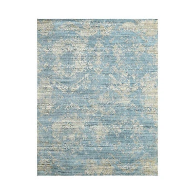 Palace Celadon Hand Knotted Transitional Wool/Bamboo Silk Area Rug - Image 1 of 4