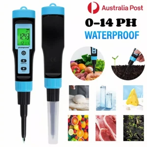 Digital PH Meter Water Quality Tester Food Meat Cheese Milk Soil Aquarium LCD AU - Picture 1 of 10