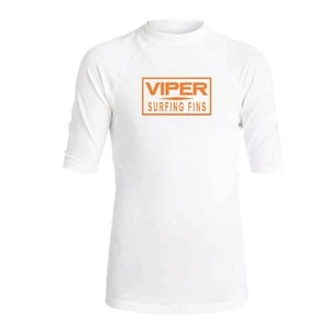 Viper Surfflossen Kurzarm Rashguard - WH/OR-YM - Bild 1 von 1