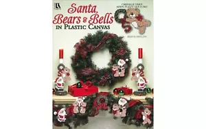 SANTA, BEARS & BELLS Christmas Plastic Canvas Pattern Book ~ Ornaments, Decor + - Picture 1 of 8