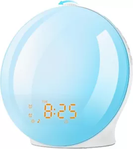 Alarm Clock Wake Up Light With Sunrise/sunset, Neutral Sound,FM Radio N - Picture 1 of 6