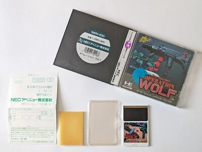 PCE Operation Wolf w/Reg-Card PC Engine NEC Avenue HuCard Shooter Game Japan JP - Image 1 of 4