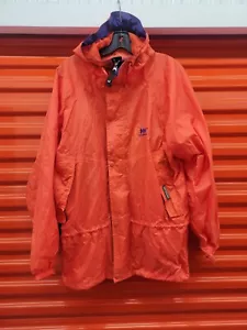 Helly Hansen VTR Helium Jacket Mens Small Neon Orange Lightweight Packable - Picture 1 of 5