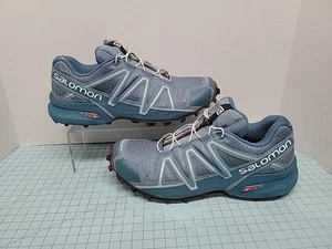 Salomon Speedcross 4 Trail Running Shoes Sneakers Women's Size 8.0 Blue EUC! - Picture 1 of 22