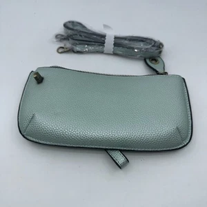 Joy Susan Hand Held Wristlet Purse Wallet Light Green Faux Leather - Imagen 1 de 6
