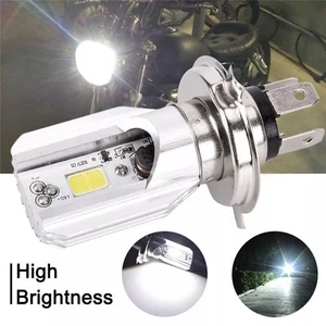 Super Hell Headlight Bulb LED Motorcycle 1x H4 BA20D DC 6V-14V 12W - Picture 1 of 9