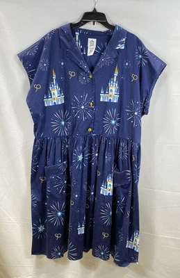 Disney Parks Dress Shop WDW 50th Anniversary Castle Fireworks Dress Sz 3X NWT - Image 1 of 4