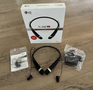 LG Tone Pro Wireless Stereo Bluetooth Headset Black Open Box LBT760 - Picture 1 of 8