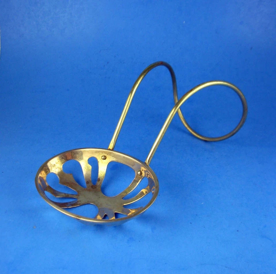 VINTAGE Antique BRASS CLAW FOOT Bathtub SOAP HOLDER Tub Sponge WIRE Plated ? - Image 1 of 4