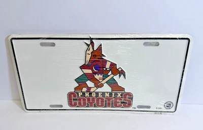 Placa de tocador de matrícula automática Phoenix Coyotes de colección nueva en stock sellada Foto 1 de 2