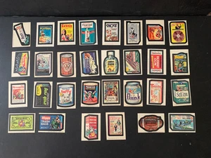 1975 Topps Wacky Packages 14th Series 14 Complete Sticker White Set 30/30 EX+ - Bild 1 von 2