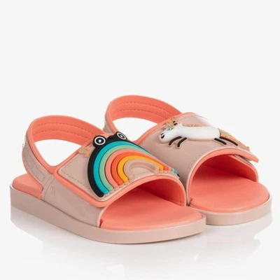 MINI MELISSA RAINBOW & UNICORN JELLY SANDALS SIZE 11 - Image 1 of 4