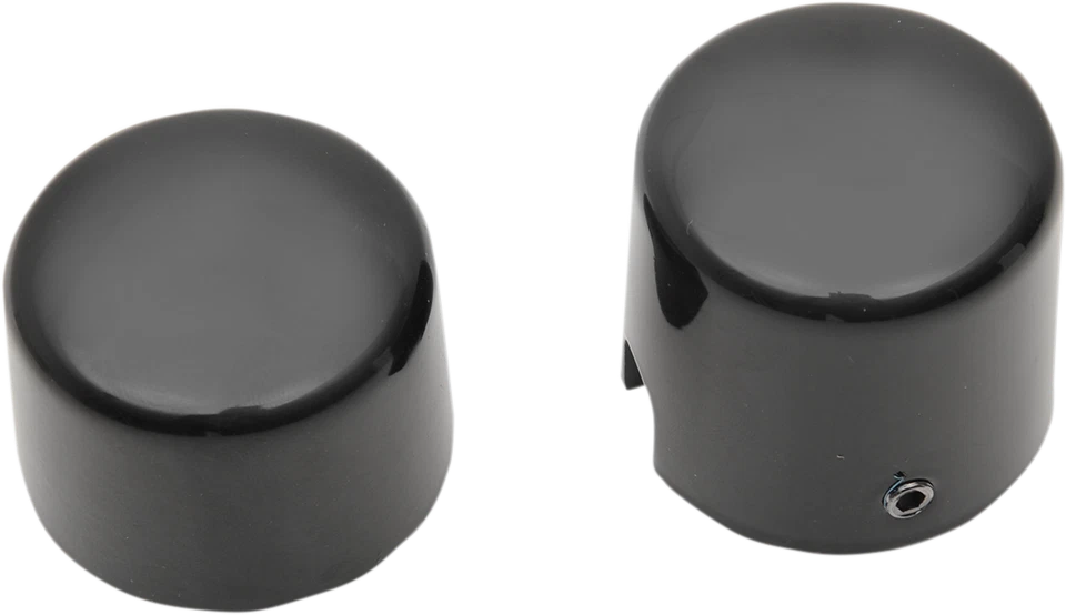 Tapas de eje Drag Specialties - negras - traseras - Harley-Davidson Softail 2000-2007 Foto 1 de 1