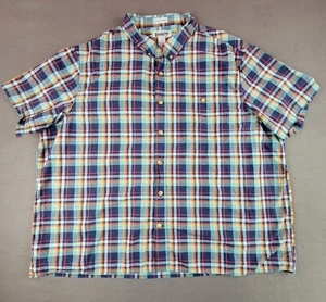 Duluth Trading Co Untucked 3XL Men's Relaxed Fit Blue Plaid Button-Up... - Picture 1 of 12